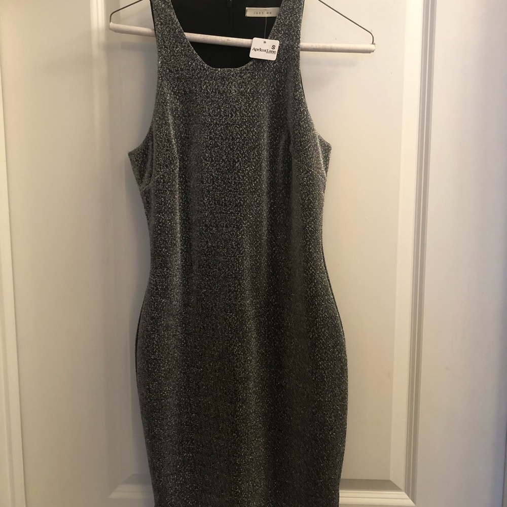 Silver Sparkle Cocktail Dress